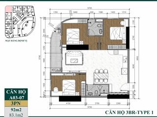Căn 3 phòng ngủ tầng 18 giá cdt. thanh toán 410tr, tặng 30 tr và chiết khấu 1,5%.  0934 056 ***