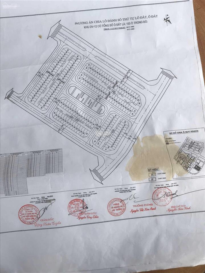 Cần bán lô đất dịch vụ 60m2, mặt tiền 5m đường đã bốc thăm vị trí lô