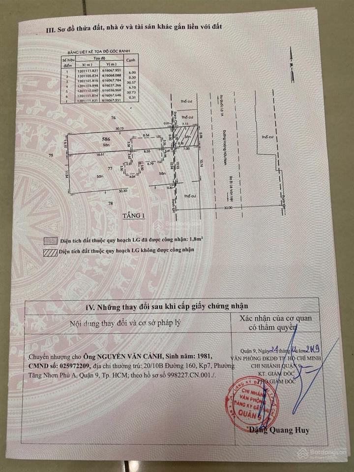 Bán đất mt 225 hoàng hữu nam, dt 230 m2 giá chỉ 24 tỷ