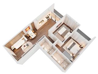 Bán căn hộ 2pn giá 6,53 tỷ thấp nhất dự án tmc smart home tây hồ