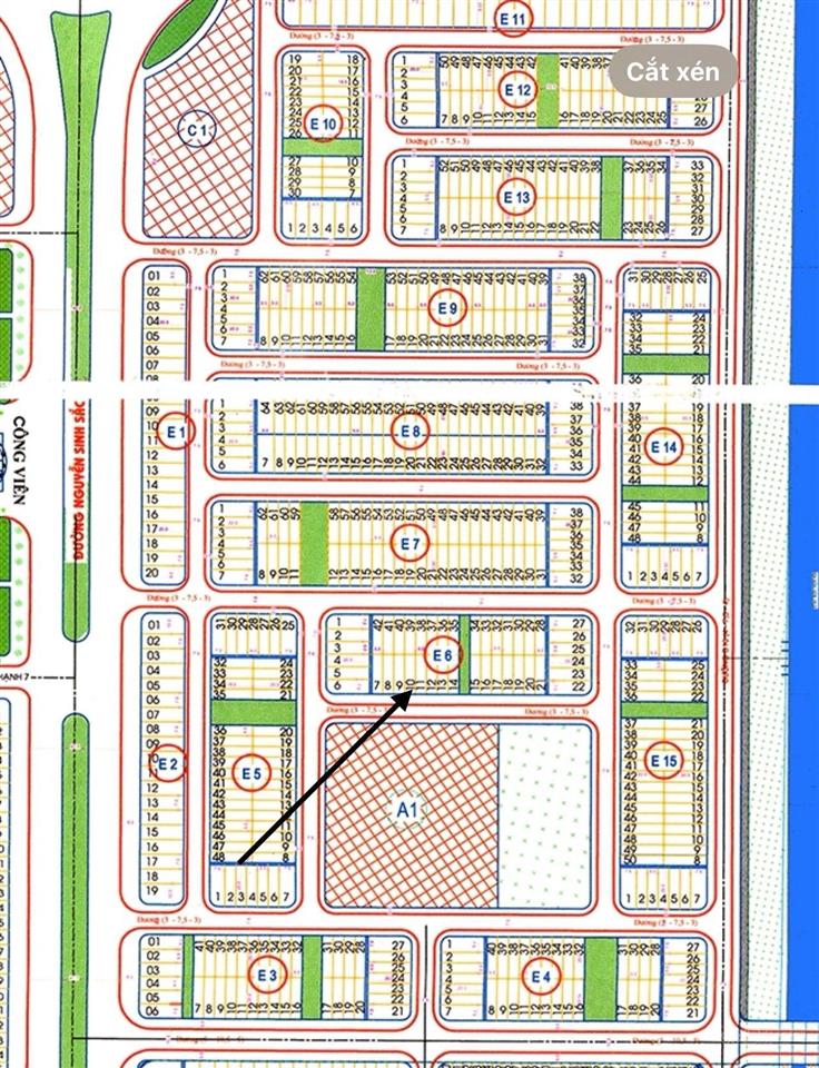 Bán đất hòa phú 31, khu e kim long đối diện trường học, dt 95m2 giá 7.15 tỷ