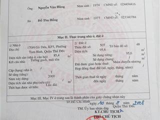 Bán nhà riêng đẹp, nhiều tiện ích tại đường 10, thủ đức, 4,7 tỷ, 95,6m2