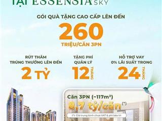 Rổ hàng pkd phú long  căn hộ essensia sky 3pn2wc giá tốt, ưu đãi hấp dẫn lên đến 260tr