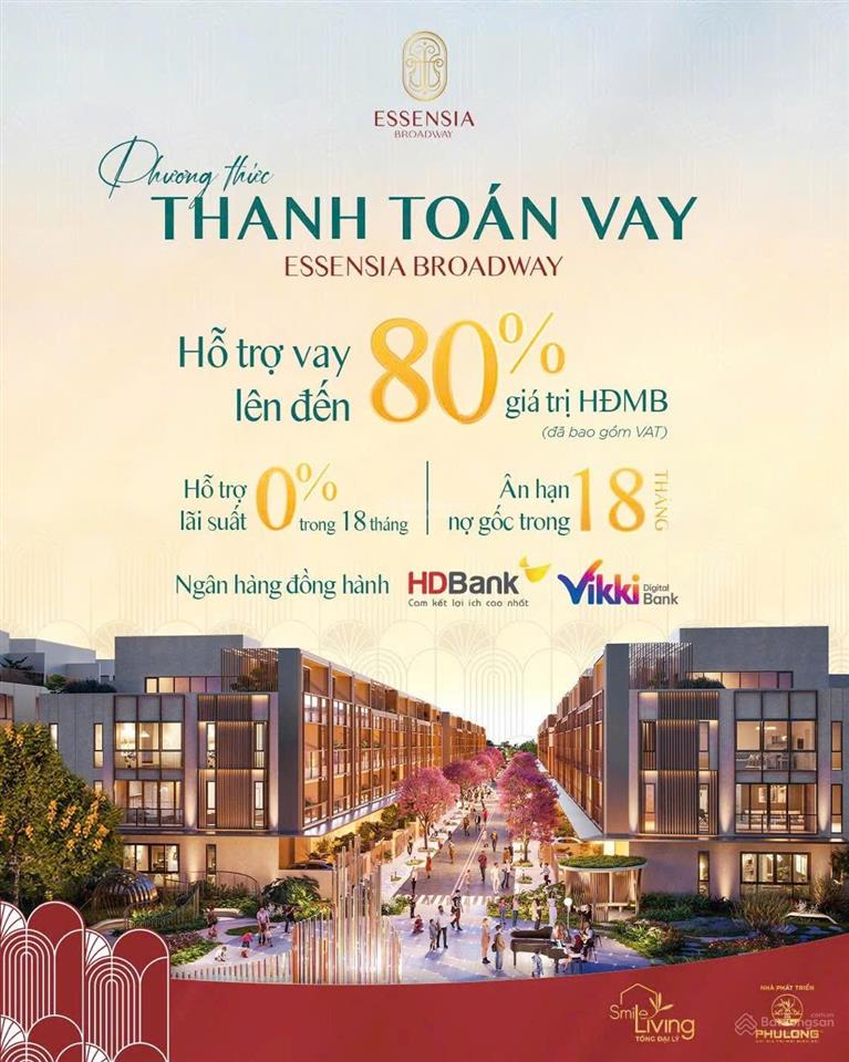 Chính thức nhận giữ chỗ nhà phố thương mại essensia broadway  tặng ngay 200tr cho khách