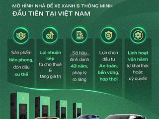 Duy nhất suất đỗ xe định danh vinhomes giảng võ, tiềm năng tăng giá cao, dòng tiền hàng tháng tốt
