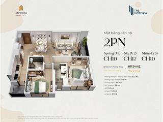 Bán căn 2pn góc view công viên tòa victoria 2 hầm  vin smart tầng trung đẹp  0933 986 ***
