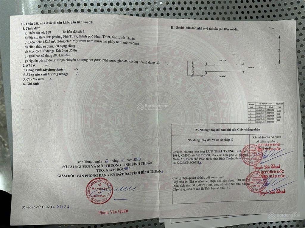 Nhà 5 tầng đường đặng thai mai, phường phú thuỷ, dt 152m2 hướng tây có thang máy