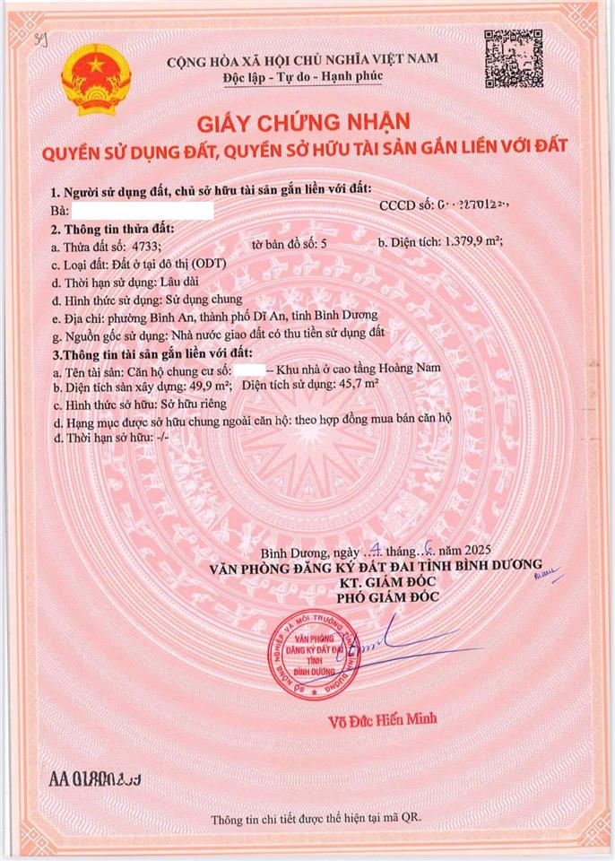 Chính chủ bán căn 1pn + 1 tầng cao view đẹp nhất dự án  sổ sẵn công chứng ngay  nhà mới 100%