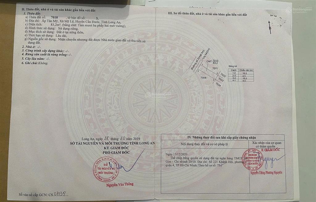 Bán gấp 85m2 nền kdc tân mỹ, cần đước