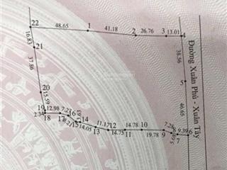 Đất 2 mặt tiển xuân phú xuân tây  xuân tây bảo bình , có 300 thổ cư , thích hợp đầu thư phân lô