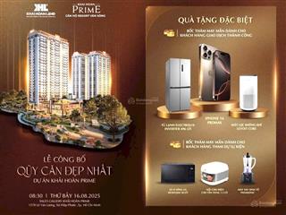 Chiết khấu 3% booking sớm căn hộ ven sông khải hoàn prime mở bán 16/8 kề pmh. 0903 053 *** thương