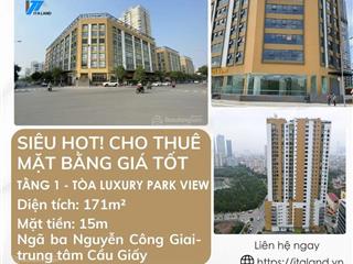 Cho thuê mặt bằng vip  diamond flower, hoàng đạo thúy phường nhân chính, thanh xuân