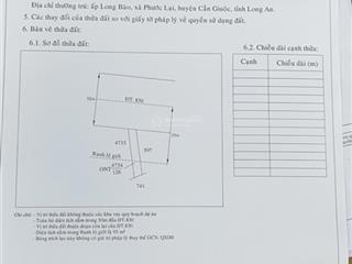 Bán mặt tiền đt830  tân tập  5m x 26m, sổ hồng, full thổ cư, giá 3.5 tỷ