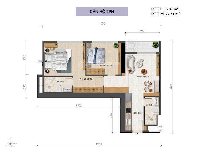 Duy nhất 1 căn còn lại 9,568 tỷ sở hữu 2pn view đẹp nhất sun feliza suites cầu giấy tặng ngay 150tr