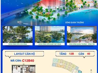 Căn 3pn sun nha trang view cầu bình tân  cửa bé nha trang toà the charm dự án charmora city