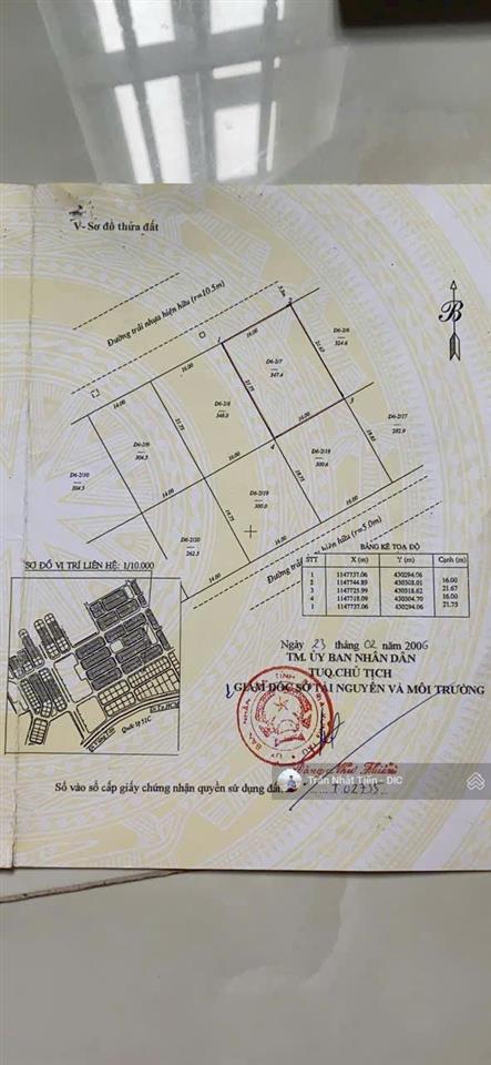 Bán lô đất mặt tiền trục chính 23m  kđt chí linh, vũng tàu