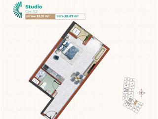 Căn hộ studio cao cấp gần chợ bình chánh hcm và cao tốc bến lức long thành giá 1,1tỷ bao gồm vat