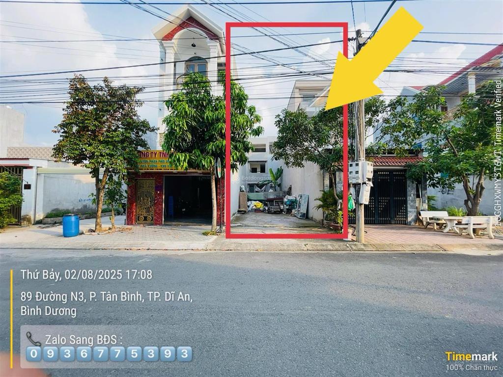Bán đất sổ riêng kdc biconsi gần chợ đêm tân bình, 114m thổ cư, đường 8m, giá chỉ 3.85 tỷ
