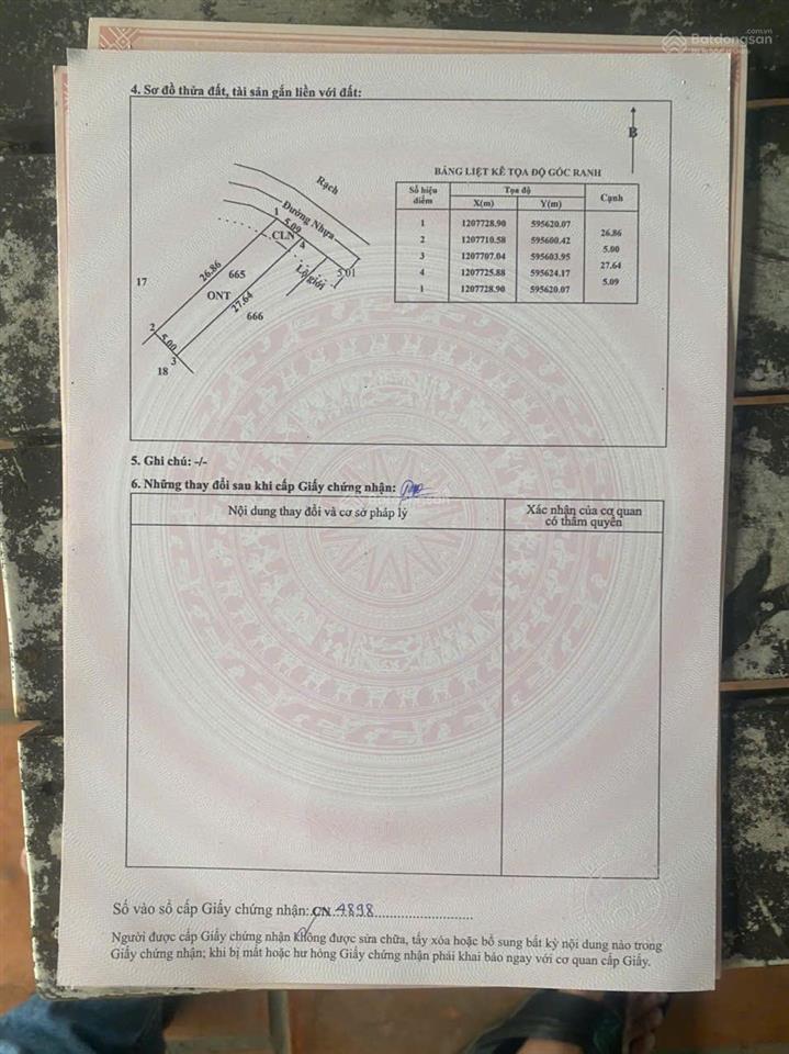 Bán đất mặt tiền đường huỳnh thị dần, bình mỹ củ chi. chỉ 2.35 tỷ/ dt 136.2m2 full thổ (5 x 27.5m)