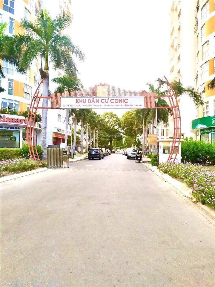 Bán gấ lô đây biệt thự kdc conic 13b mặt tiền nguyễn văn linh.14x18 (252m2) sổ hồng.giá 62tr/m2