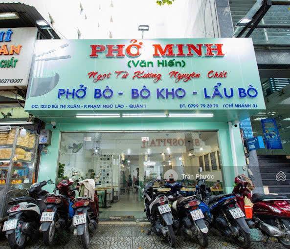 Cho thuê nhà mặt tiền 122 bùi thị xuân phường bến thành quận 1 dt 6x18m 1 trệt 1 lầu trống suốt