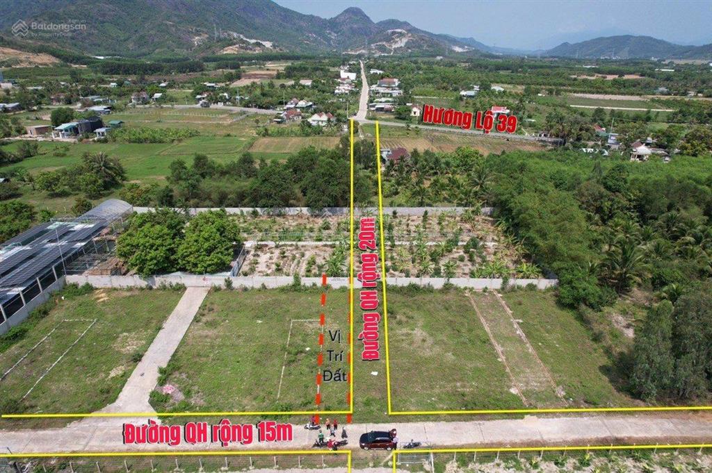 Đất thổ cư 2 mặt tiền nối hương lộ 39 và quốc lộ 1a diên khánh