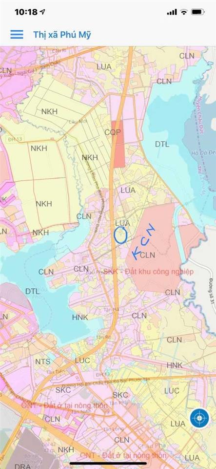 Bán 4ha qh ra mặt tiền đường vành đai 4, phú mỹ, bà rịa, giá 1,6tr/m2
