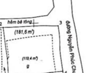 Bán nhà lô góc, 181m2 mặt tiền nguyễn phúc chu, thanh hải, phan thiết 4,5 tỷ