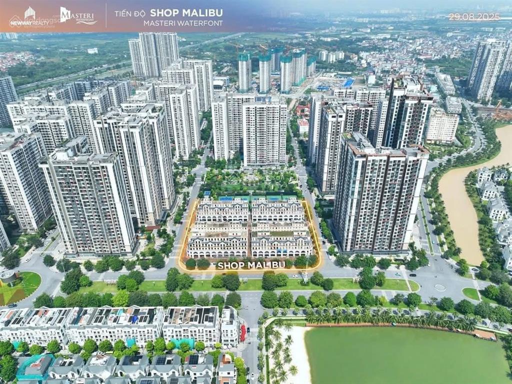 Bán căn góc độc quyền shop malibu walk masterise vinhomes ocean park 1 gia lâm siêu đẹp