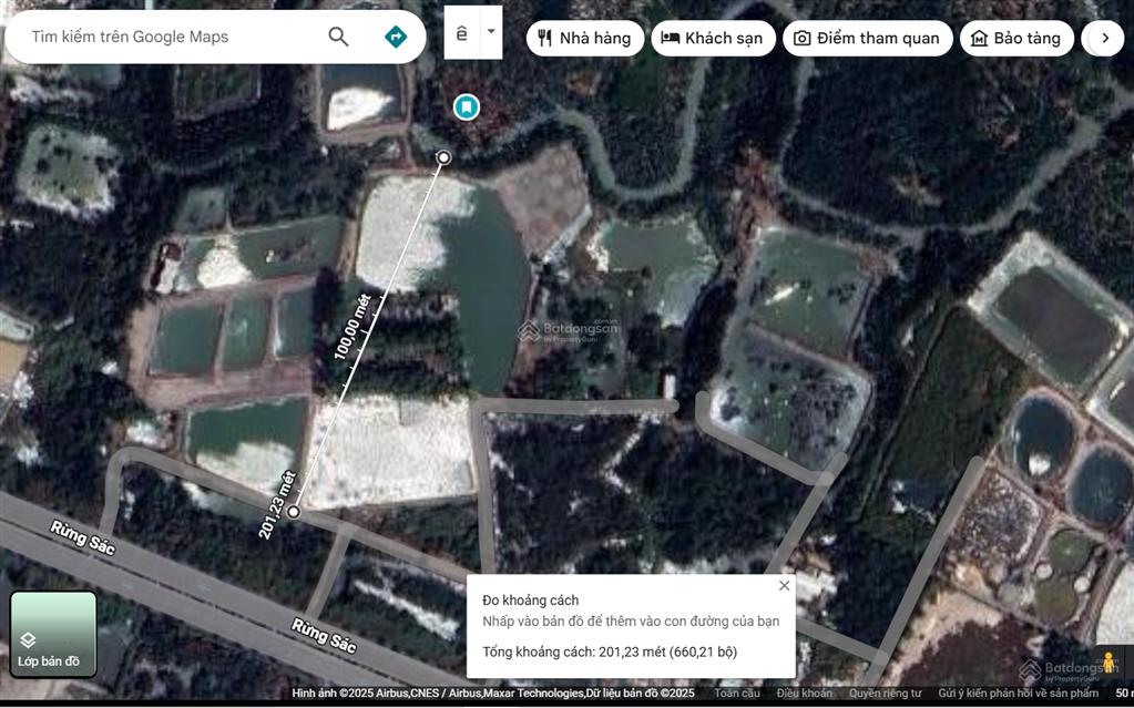 Bán đất ngay sát đường rừng sác, cần giờ. dt 1392,5m2