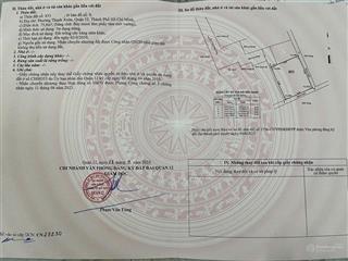 Bán đất thạnh xuân 52, cống hộp số 1, gần chợ bùi công trừng. dt 75,9 m2 quy hoạch đất, 0909 842 ***