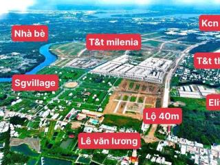 Bán nền 120m2 view công viên 2,85 tỷ. vị trí nằm ngay đường long hậu 40m vào. ms chinh 0909 063 ***