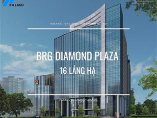 Cho thuê tầng 1 + 2 + 3 văn phòng và thương mại tại  brg diamond park plaza, ba đình
