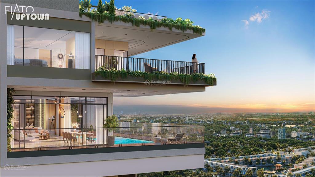 Penhouse thông 2 tầng có hồ bơi riêng, có suất đỗ ôtô miễn phí dự án fiato uptown thủ đức