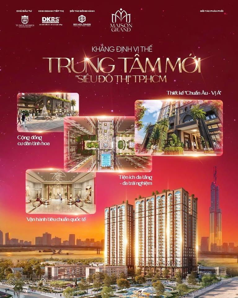 Tặng full nội thất+100tr khi mua maison grand với giá tuyệt chủng từ 32tr/m2 tt50% nhận nhà q2/2026