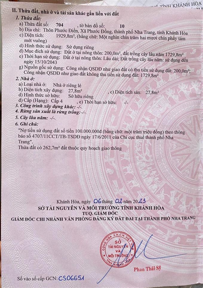 Bán đất tỉnh lộ 3, phước đồng, nha trang. ngang 19,5m. gần ngã 3 chợ phước đồng. giá bán 16tỷ