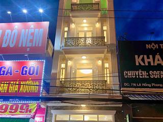 Bán nhà mới 4 tầng đường lê hồng phong, nha trang. đường kinh doanh sầm uất. cách biển 7 phút