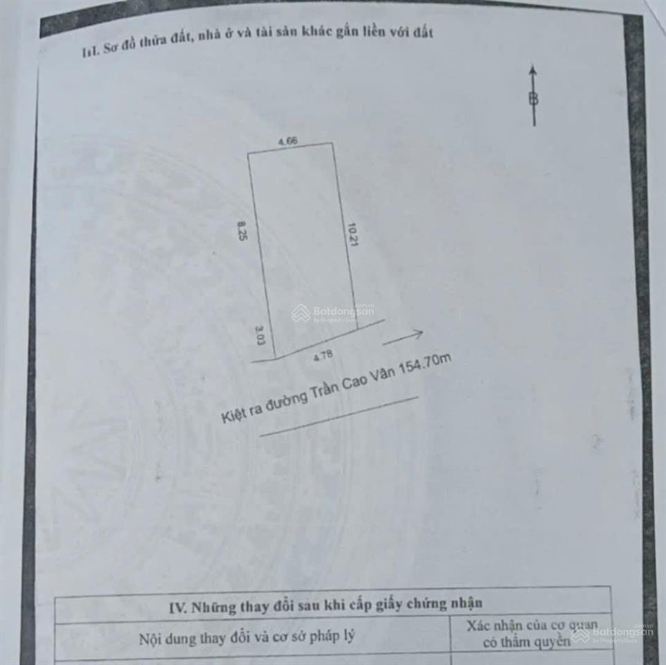 Kiệt ô tô 7m trần cao vân. đậu đổ đêm ngày khu dân trí cao không ngập lụt. s = 50m2 giá 3.69 tỷ