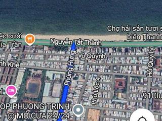 Mặt tiền đường 10m5 phùng hưng cách biển 100m. s = 177m2, giá 64 triệu/m2