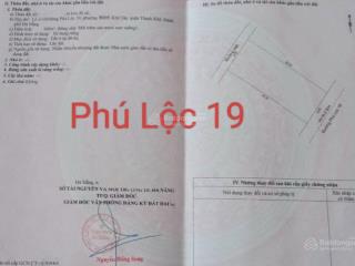 Hàng giá tốt. đất đường 5m5 phú lộc 19. phường thanh khê.s= 160m2 ( 8x20) giá 7.5 tỷ