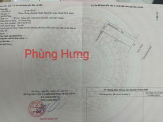 Cặp đất đường 10m5 phùng hưng cách biển 100m. s= 163m ngang 9m kẹp luồng. giá 16.xx tỷ