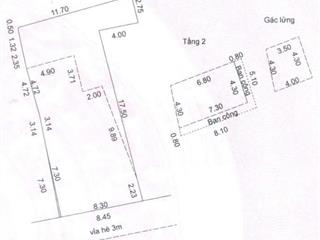 Nhà mặt tiền đường 10m5 trần cao vân. gần ông ích khiêm. s=168m2 ngang 8.45m giá 18. tỷ