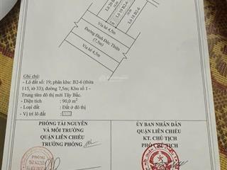 Đường 7m5 đinh đức thiện hoà minh, cách biển 500m. s= 90m2 (5x18) sạch đẹp, giá 5.6 tỷ