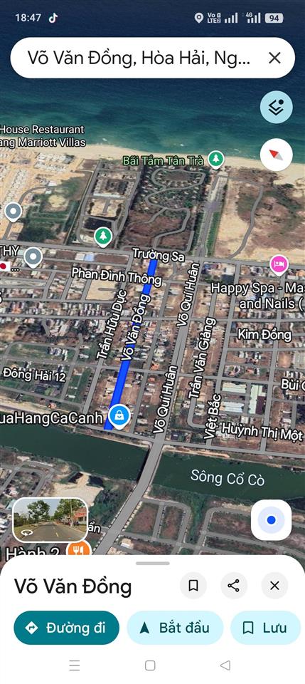 Đất đường 7m5 võ văn đồng kẹp luồng, thông trường sa, cạnh bãi tắm tân trà. s= 90m2 giá 5.8x tỷ