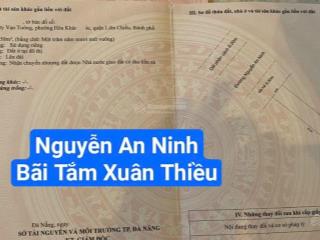 Đất đường 2 làng nguyễn an ninh cạnh bãi tắm xuân thiều. cách biển 400m. s= 150m2 ,giá 12.3 tỷ