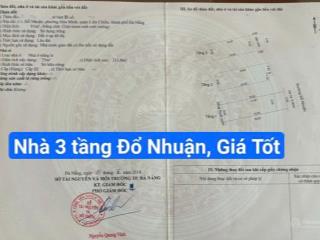 Nhà 3 tầng mặt tiền đường 5m5 đổ nhuận hoà minh. cạnh chợ hoà mỹ. s= 91m2 ngang 5m giá 6.2 tỷ