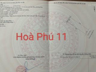 Mặt tiền đường 5m5 hoà phú 11 ( gò nãy 8 cũ), cạnh hoàng thị loan. s= 100m2 ( 5x20) giá 5.1tỷ