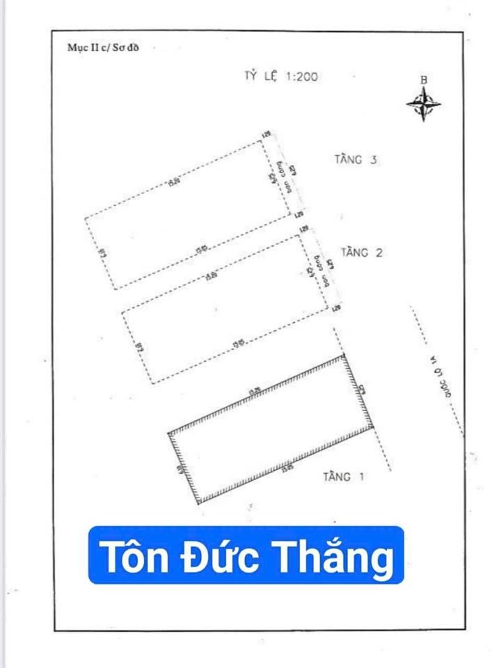 Nhà 3 tầng mặt tiền đường 33m tôn đức thắng. cạnh chợ hòa khánh. s = 94m2 ngang 6.25m giá 13.5 tỷ