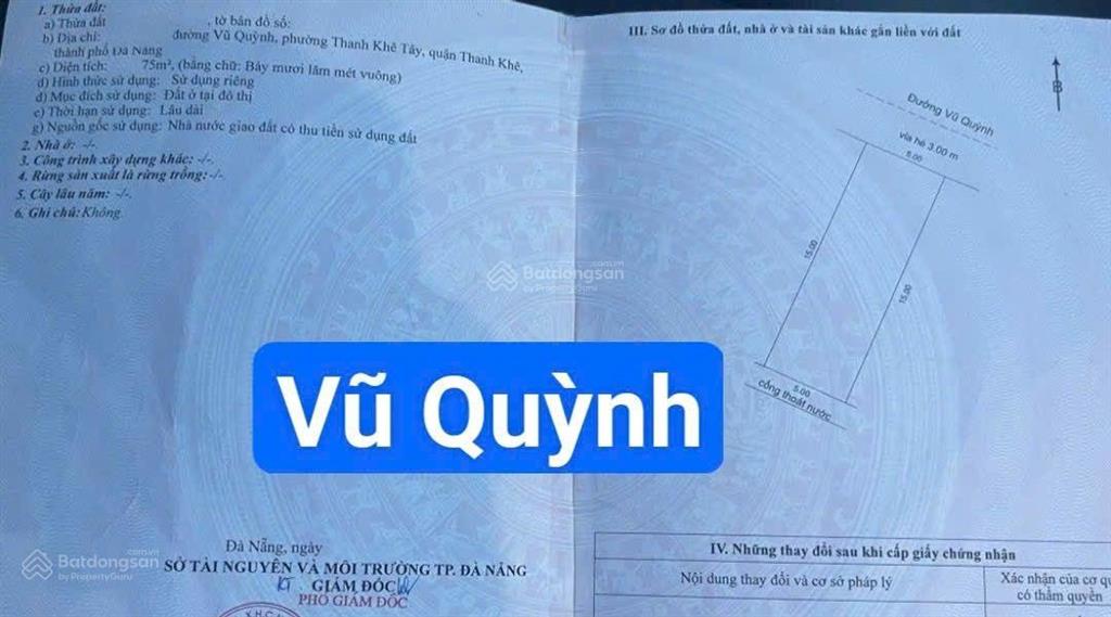 Nhà cấp 4 mặt tiền đường 5m5 vũ quỳnh song song nguyễn tất thành, gần phùng hưng. s= 75m2 ,5.8 tỷ