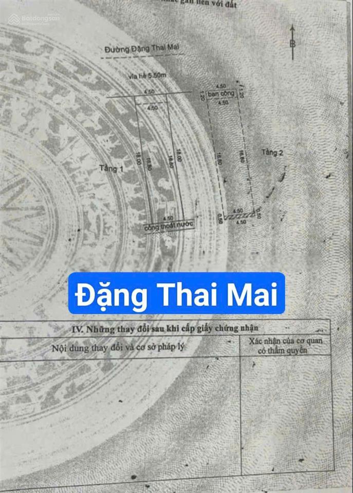 Nhà 2 tầng đường 7.5m mặt tiền đặng thai mai. gần hàm nghi. s = 81m2 giá 11.2 tỷ